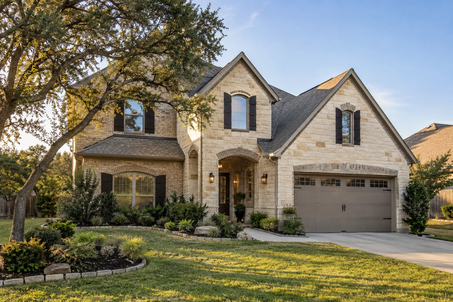 Illustrative single-family home — Texas. Category image, not the actual property.